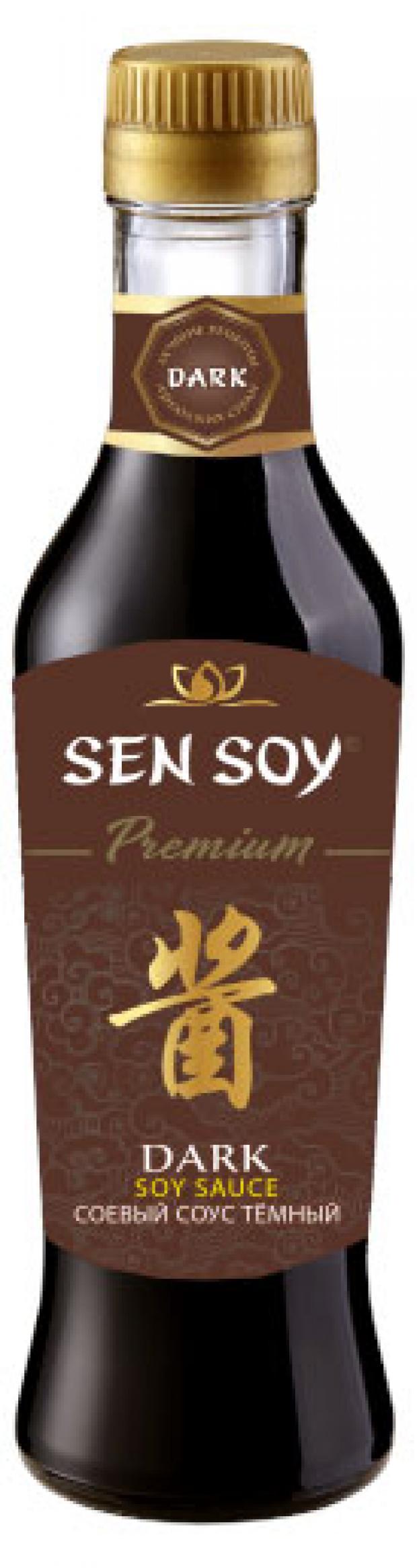 Соевый соус Sen Soy Темный, 220 мл соус соевый терияки sen soy premium 220 мл