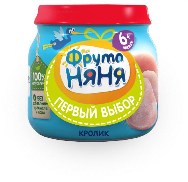 

Пюре «ФрутоНяня» кролик с 6 мес., 80 г