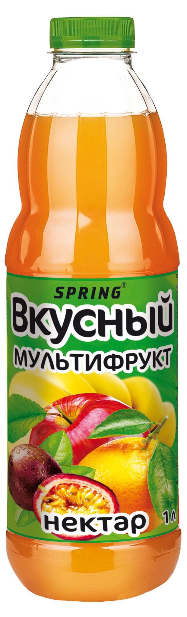 Нектар Вкусный мультифруктовый с мякотью, 1 л