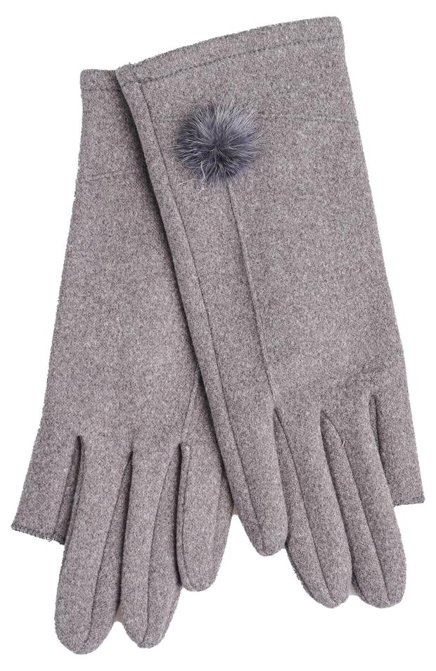 

Перчатки женские Fishka серые