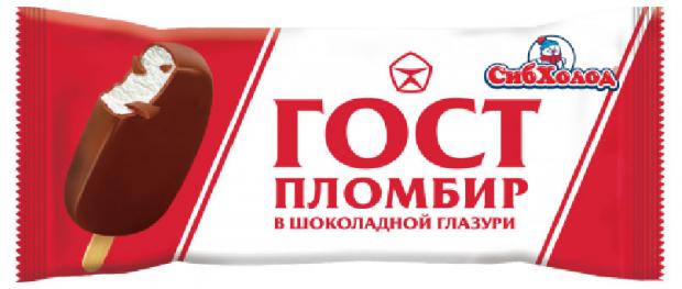 Мороженое сливочное СибXолод ГОСТ ванильное в шоколадной глазури, 70 г