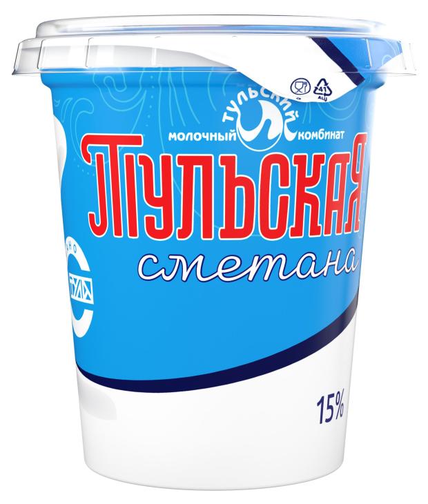 Сметана Тульская 15% БЗМЖ, 300 г