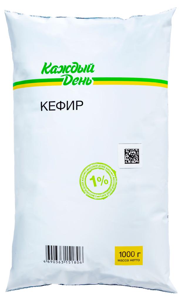 

Кефир Каждый день 1% БЗМЖ, 1 кг