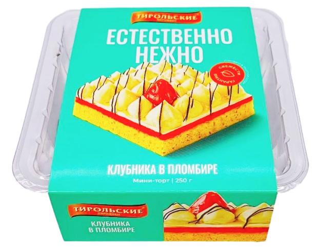 

Пирожные бисквитные Тирольские пироги Пломбир, 250 г