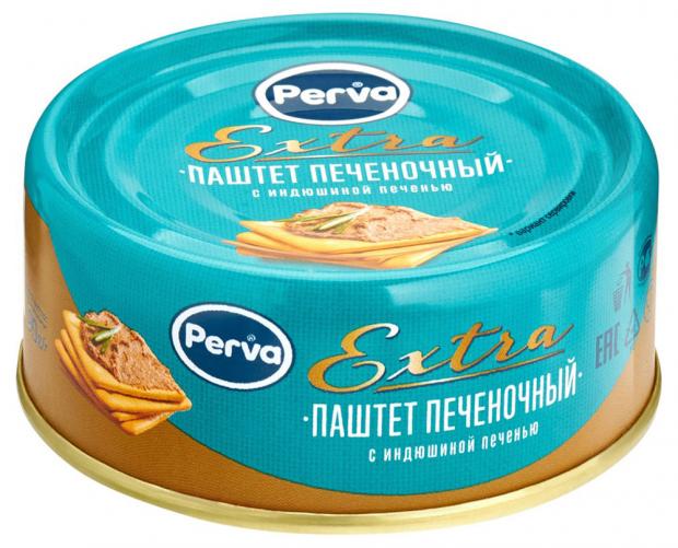 Паштет Perva Extra печеночный с индюшиной печенью, 90 г