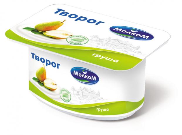 Творог мягкий МОЛКОМ 6% Груша БЗМЖ, 125 г
