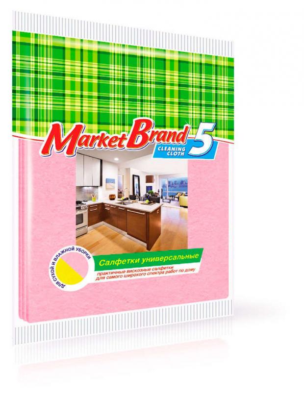 

Салфетки хозяйственные Market Brand универсальные, 5 шт