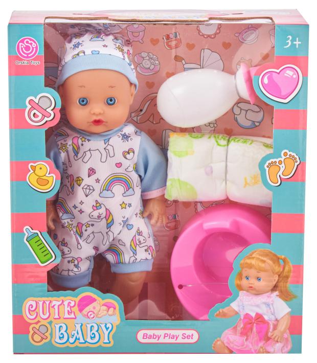 

Кукла Cute Baby с аксессуарами, 12 см
