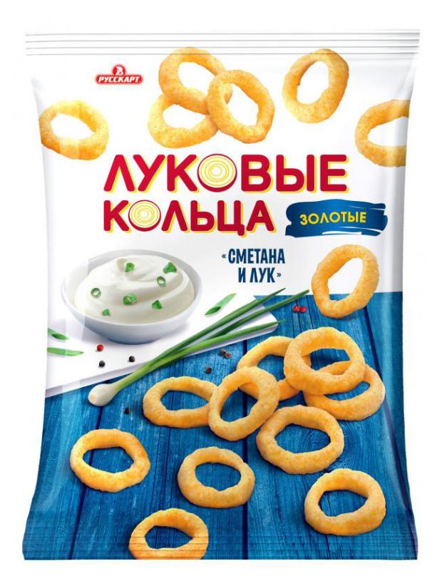 Луковые кольца Русскарт Золотые сметана и лук 100 г 80₽