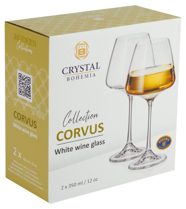 

Бокалы для вина Crystalite Bohemia Corvus, 350 мл, 2 шт