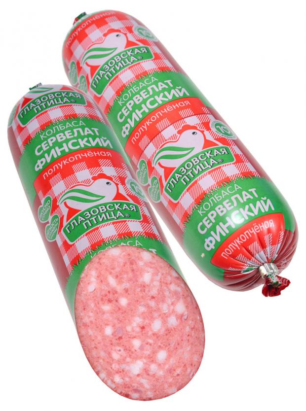 Колбаса Сервелат Финский Глазовская Птица, 400 г