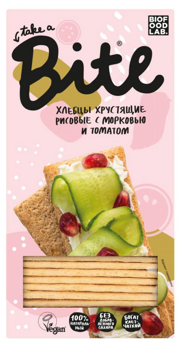 ХлебцыTake a Bite Рисовые с морковью и томатом хрустящие, 150 г