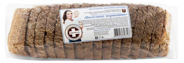 Хлеб Бердский хлебокомбинат Полезное зернышко нарезка, 350 г
