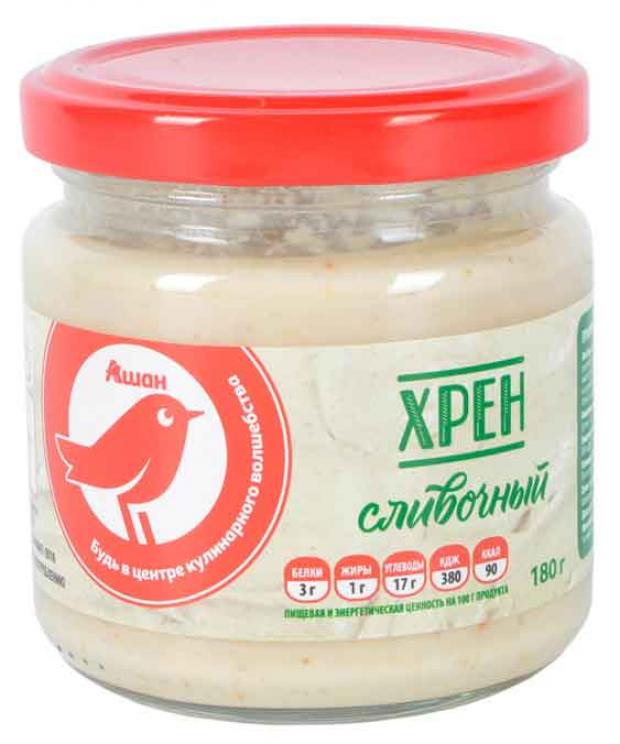 

Хрен сливочный АШАН, 180 г