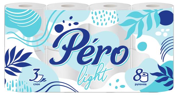 

Туалетная бумага Pero Light 3-слойная, 8 рулонов