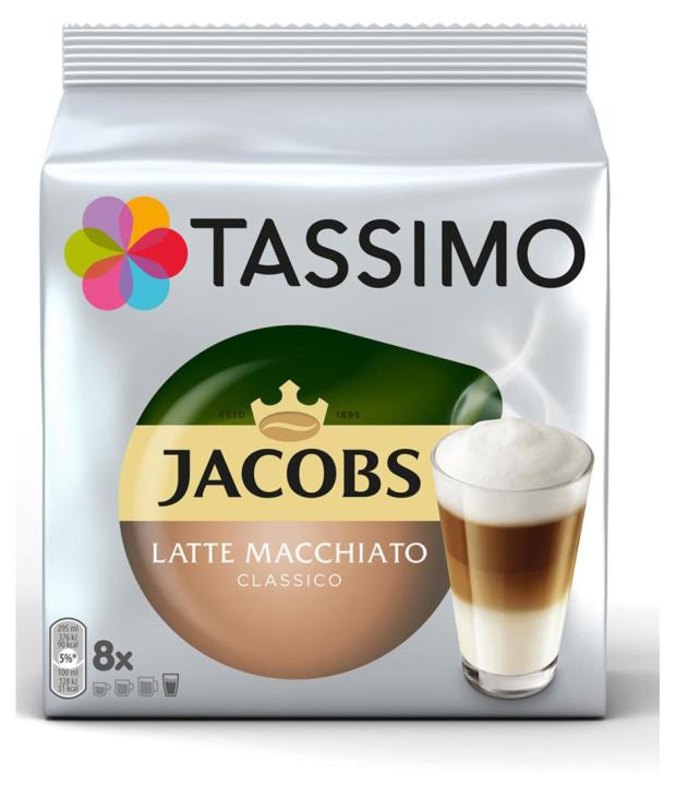 Кофе в купсулах Jacobs Tassimo Latte Macchiato 8 порций 16 капсул