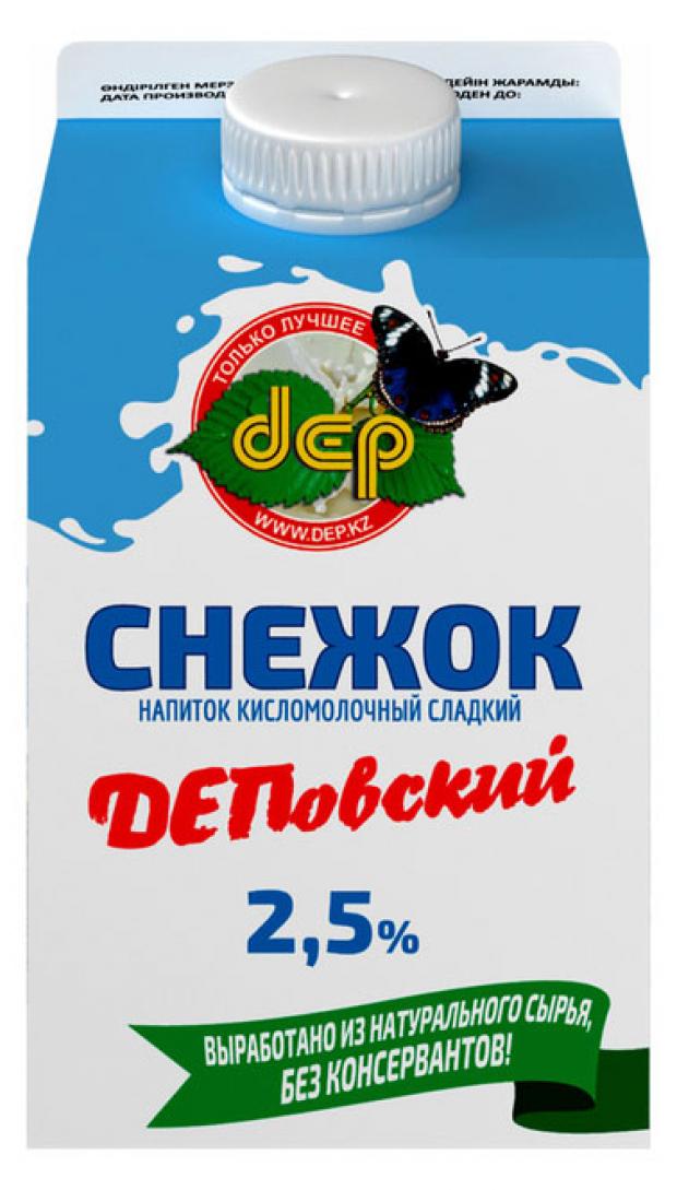 Напиток кисломолочный Dep Снежок 2,5%, 500 мл