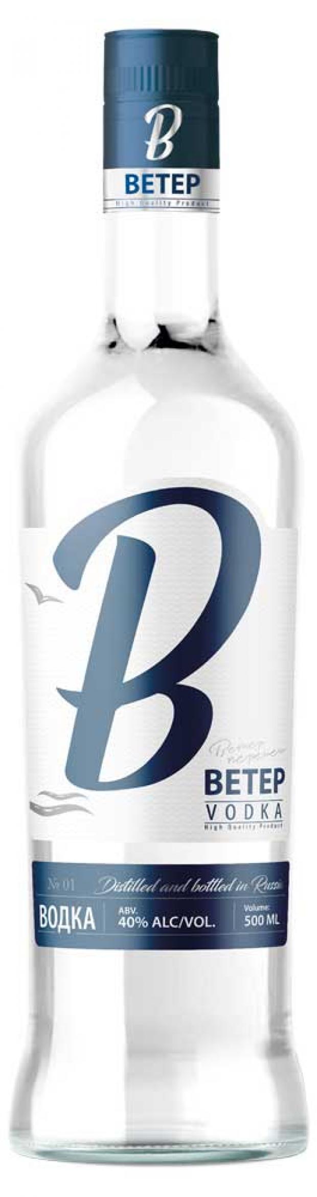 Водка Ветер Россия, 0,5 л