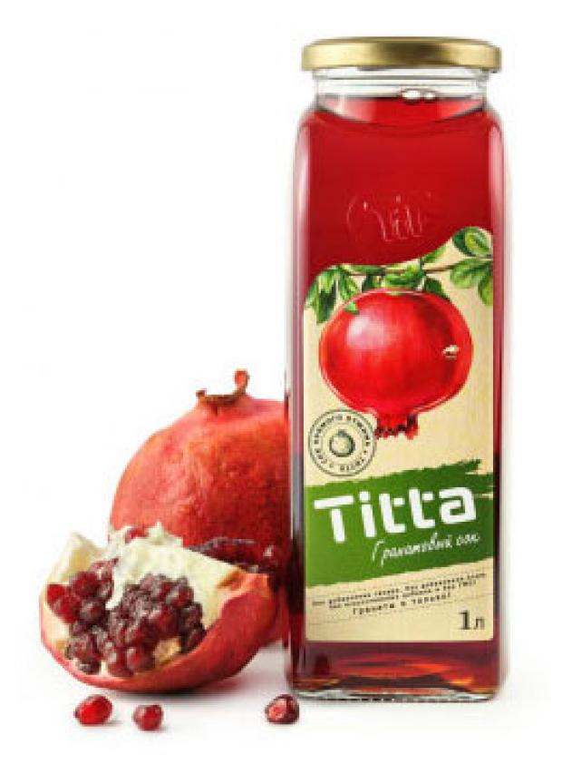 

Сок Titta гранатовый прямого отжима, 1 л
