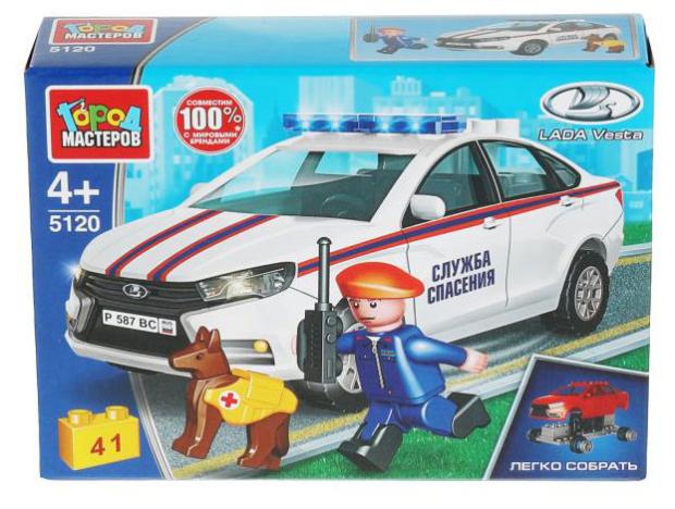 

Конструктор Город мастеров Lada Vesta Служба спасения, 41 деталь