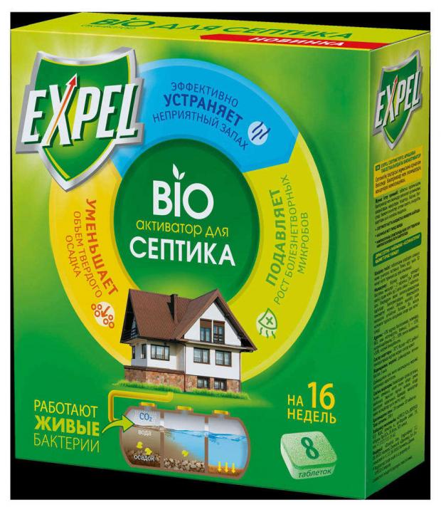 

Биоактиватор Expel для септиков, 8 таблеток