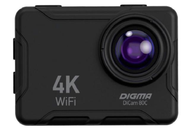 Экшн-камера DIGMA DiCam 80C черная