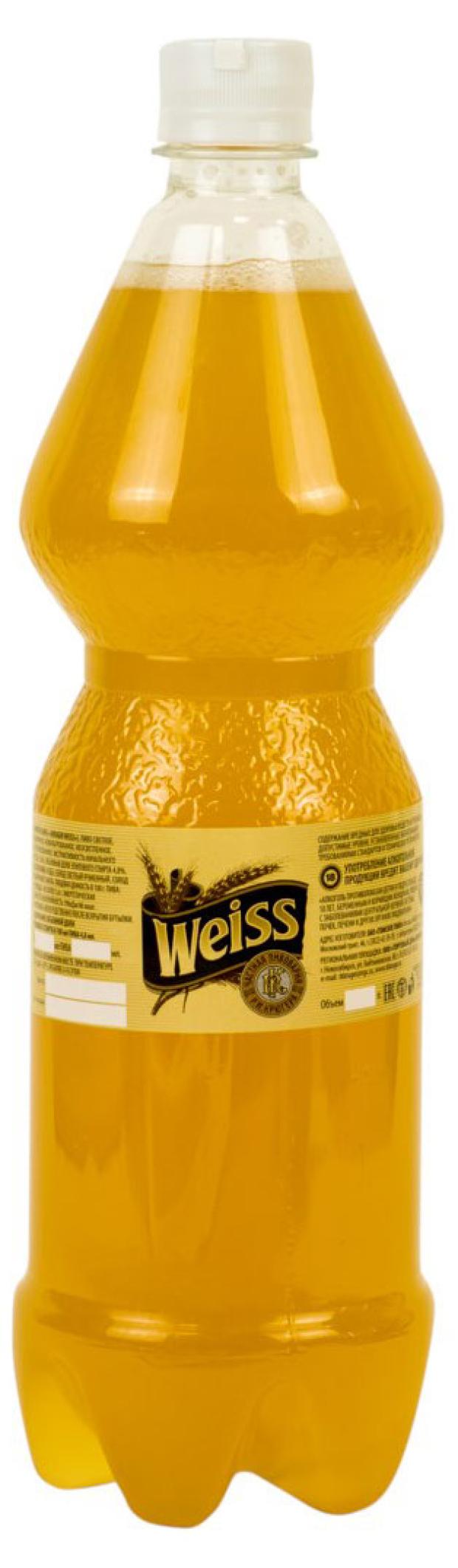 Пиво Крюгер Weiss светлое нефильтрованное 4,8%, 1 л