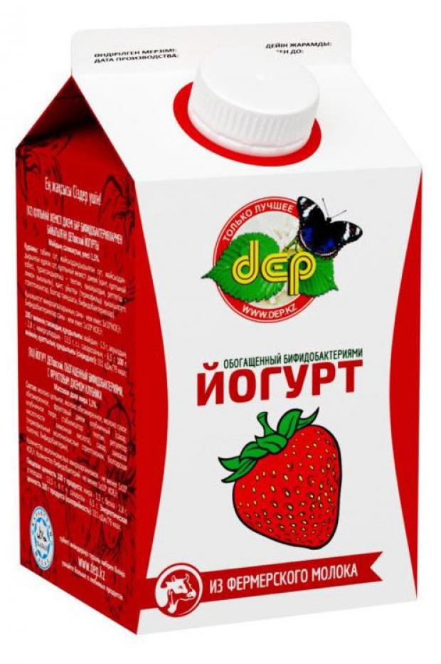 Йогурт питьевой Dep клубника 2,5%, 500 г