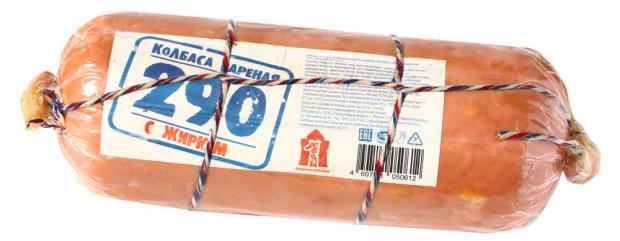 Колбаса вареная Первый мясокомбинат 290 с жирком (0,9-1,1 кг), 1 упаковка ~ 1 кг