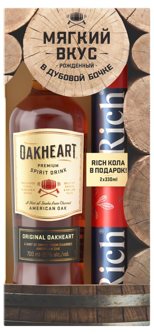 

Напиток спиртной на основе рома Bacardi Oakheart Италия, 0,7 л + Кола Rich 2х0,33 мл