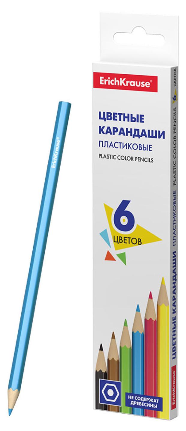 Карандаши цветные ErichKrause Basic, 6 цветов