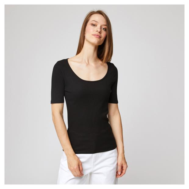 

Футболка женская InExtenso TEE0017 с коротким рукавом черная