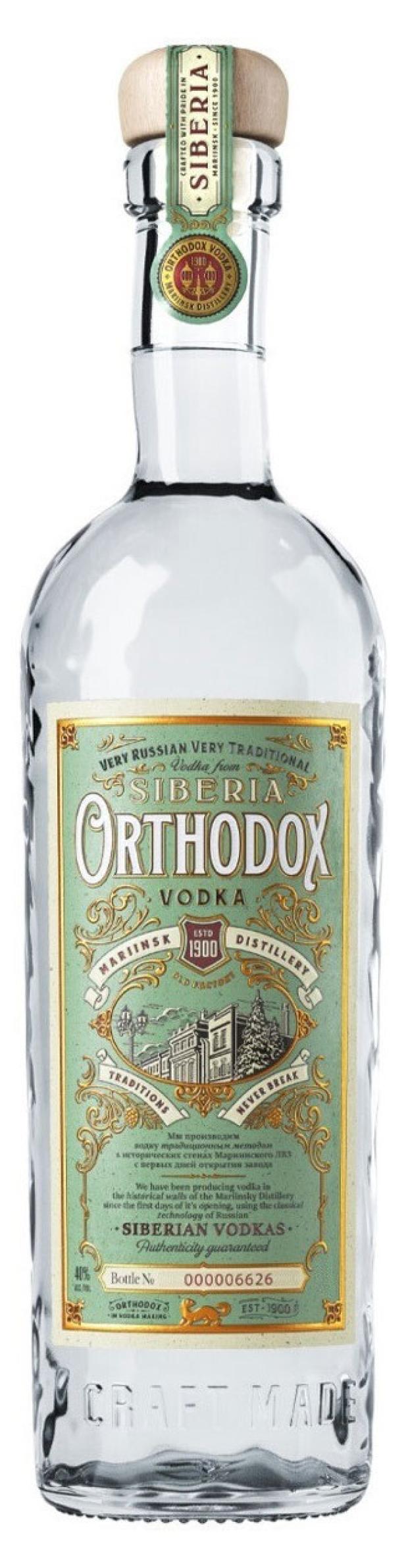 Водка Orthodox Россия, 1 л