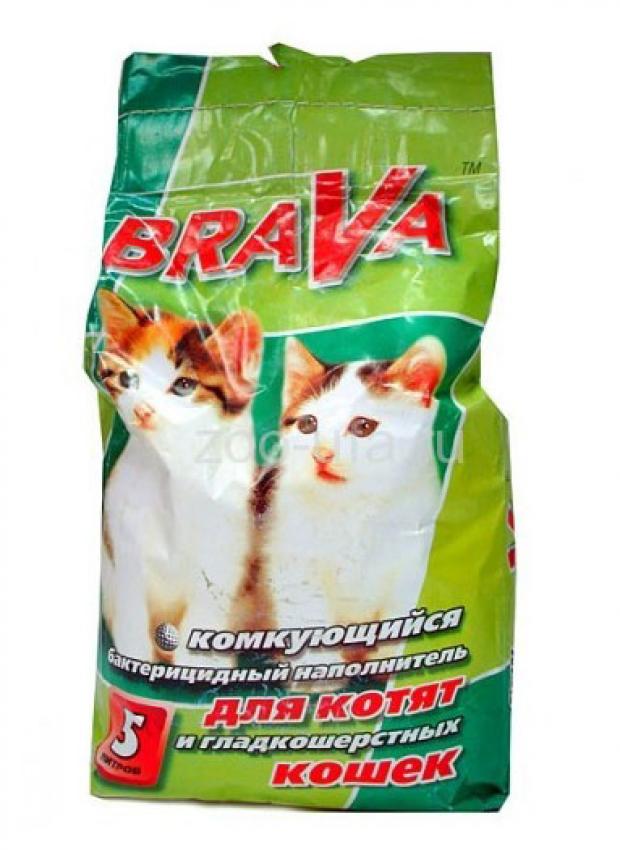 

Наполнитель для гладкошерстных кошек Brava комкующийся, 5 л