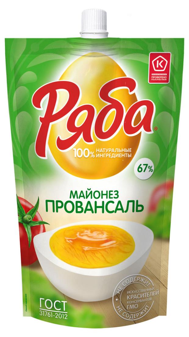 

Майонез Ряба Провансаль 67%, 400 г