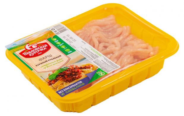 

Фарш куриный Павловская курочка рубленый охлажденный, 400 г