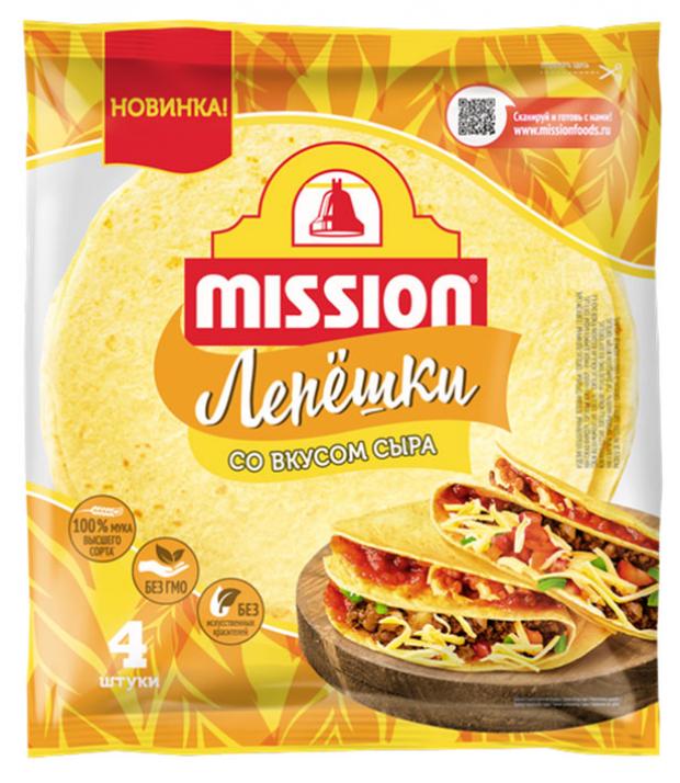 

Лепешки пшеничные Mission со вкусом сыра, 166 г