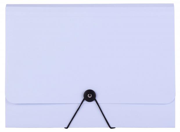 

Папка АШАН А4 голубая на резинке