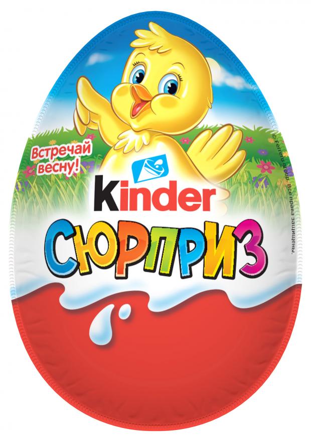 Яйцо шоколадное Kinder сюрприз Весна, 20 г яйцо шоколадное kinder сюрприз с игрушкой для девочек в ассортименте по сериям 20 г