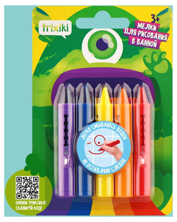 

Мелки для рисования в ванной TRIXIKI, 5 шт
