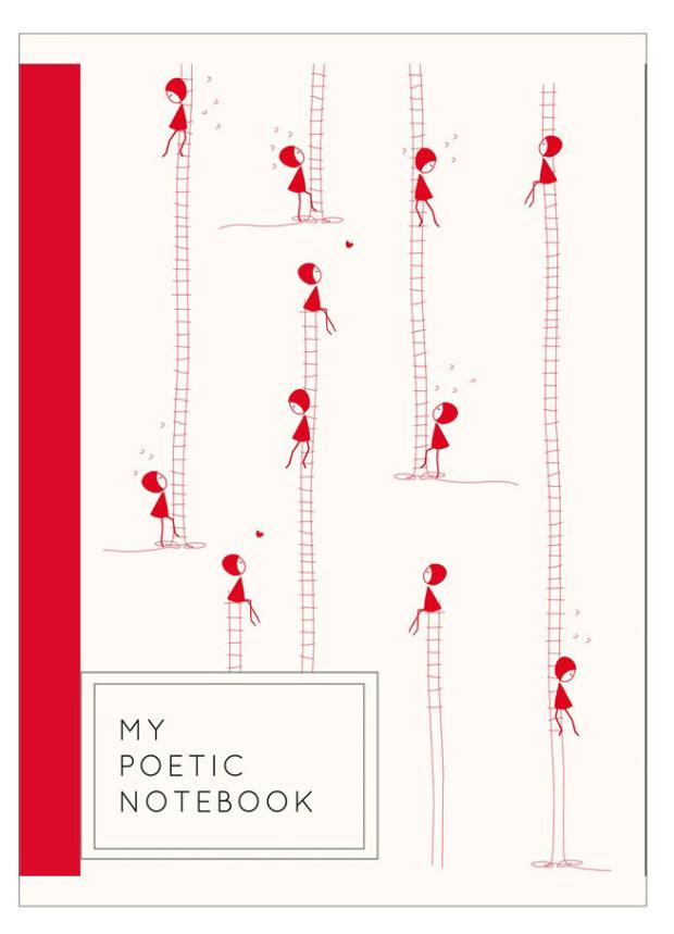 

Книжка записная Academy Style красно-белая в клетку А6, 32 л