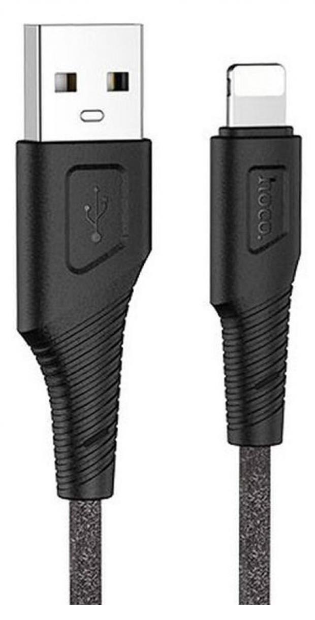 USB кабель Hoco X58 Lightning 8-pin черный, 1 м