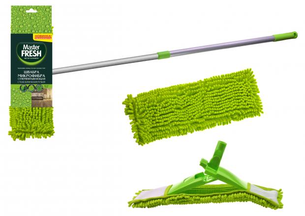 Швабра для пола Master Fresh микрофибра, 120 см