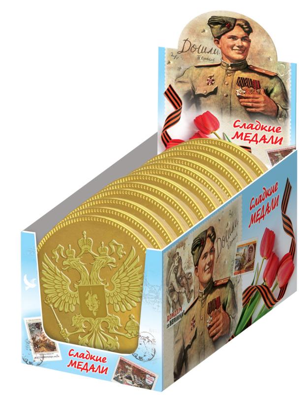 

Шоколад фигурный Сладкие медали 25 г, 1 шт