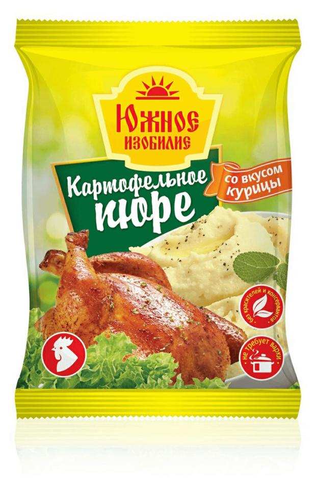 Картофельное пюре быстрого приготовления Южное Изобилие со вкусом курицы, 37 г