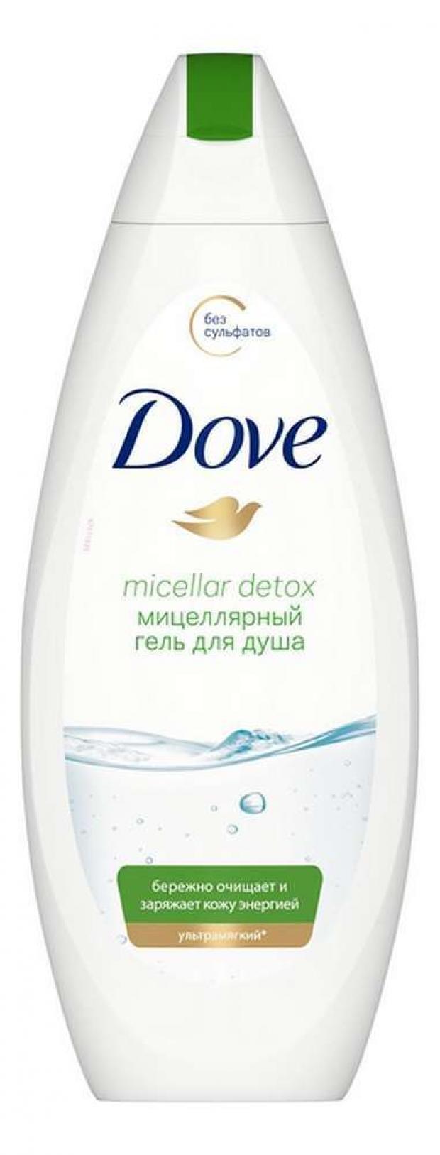 Гель для душа Dove Мицеллярный детокс, 250 мл