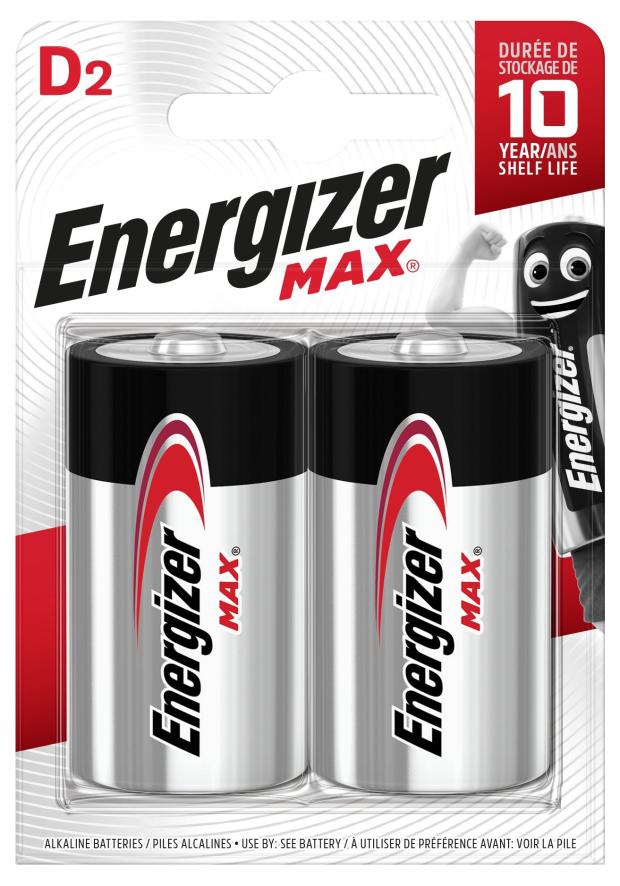 Батарейка ENERGIZER Max d, 2 шт фотографии