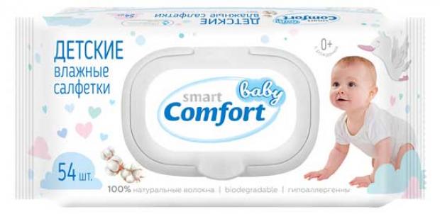 

Салфетки влажные детские Smart Baby Comfort, 54 шт