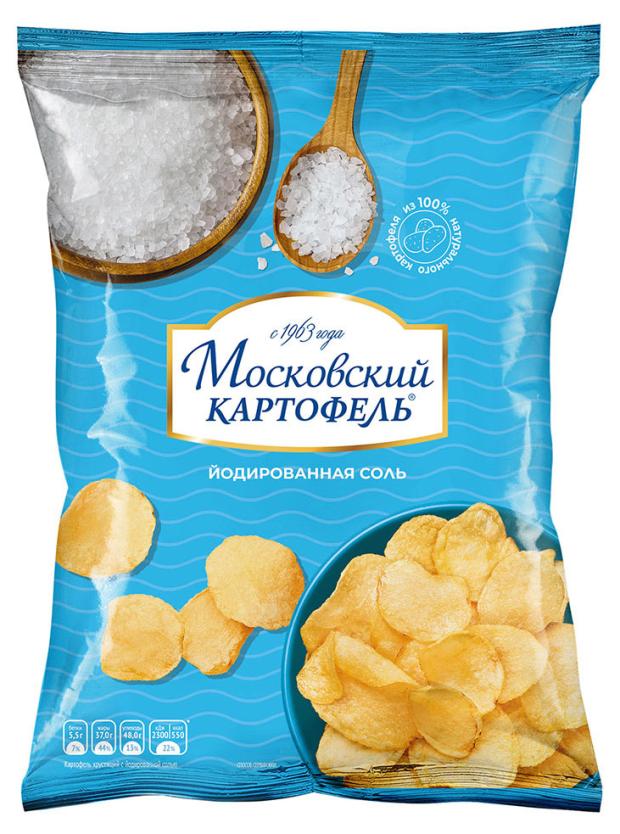 

Чипсы картофельные Московский картофель с йодированной солью, 130 г