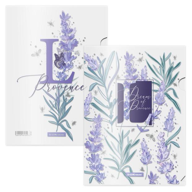 

Набор папок-уголков ErichKrause Lavender пластиковых A4, 4 шт